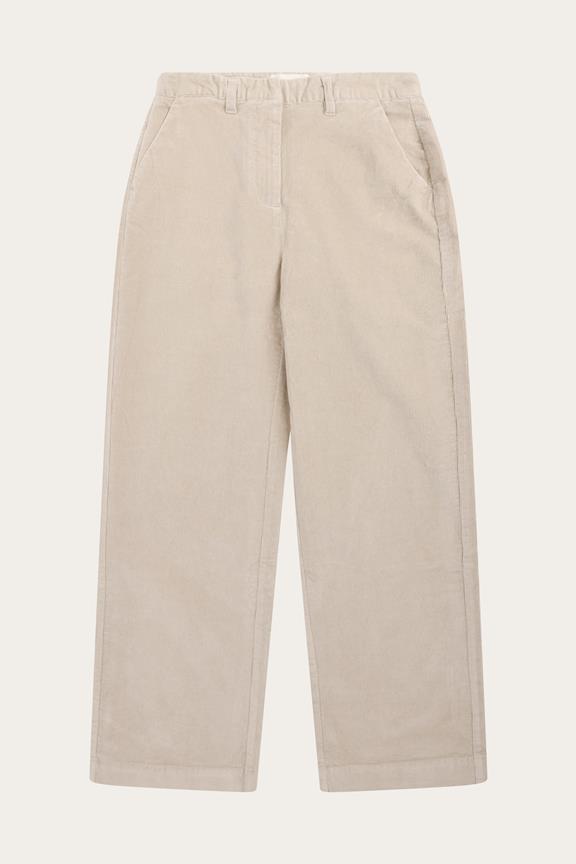 Hose Damen Bora Wide Corduroy Light Feather Gray