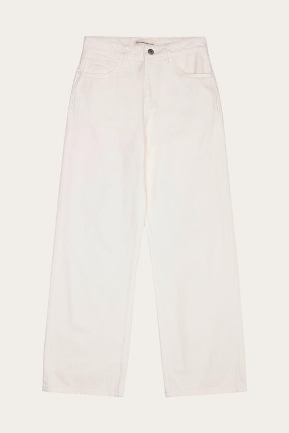 Pants Women Gale Regular Twill Egret White 