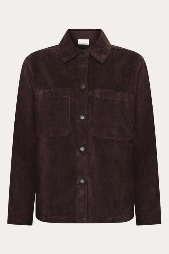 Overhemd Voor Dames Van Corduroy Met Chocoladetaartmotief