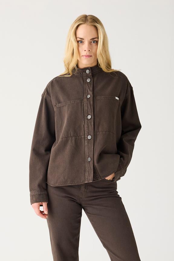 Overshirt Twill Chocolate Torte