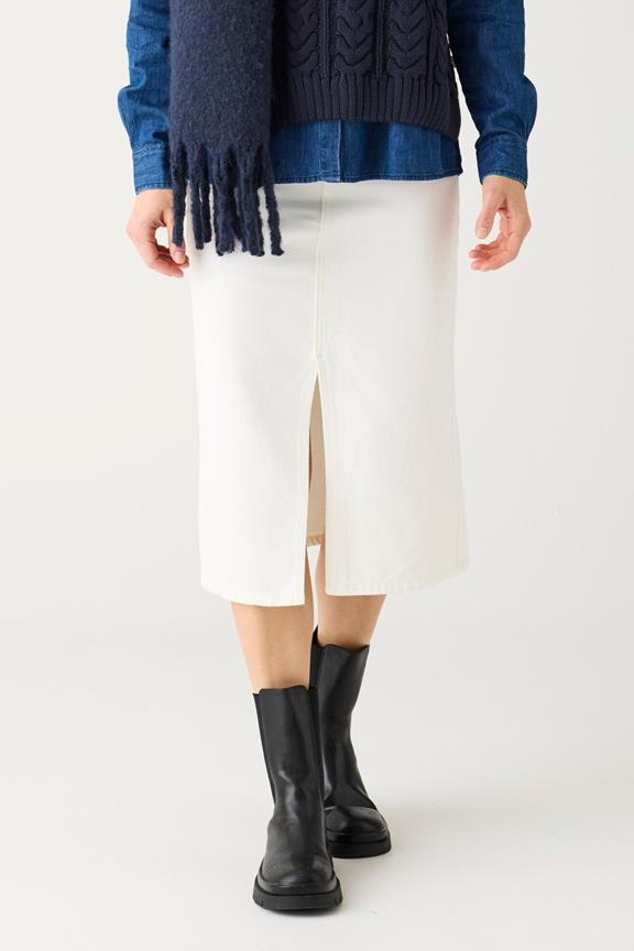 Skirt Twill Egret White