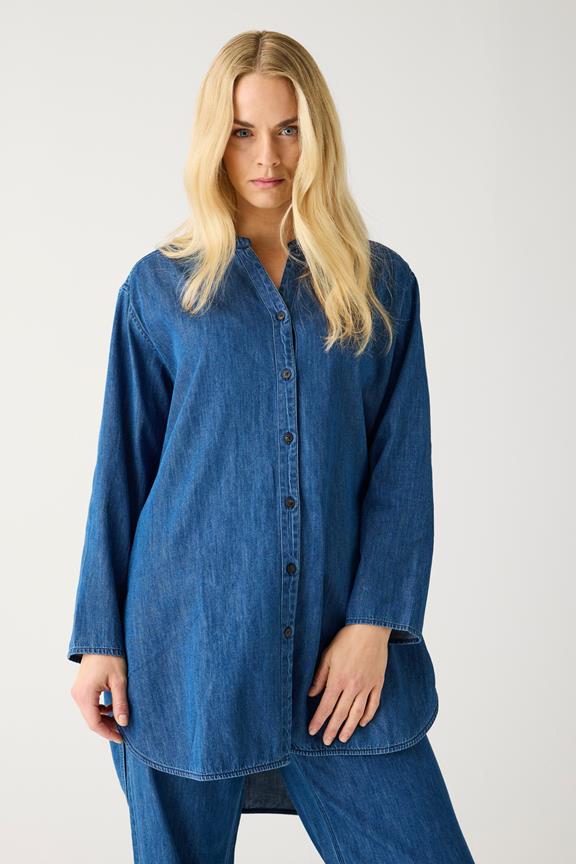 Denim Shirt Dark Blue