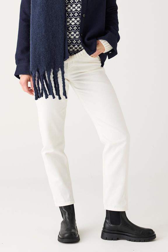 Pants Stella Slim Twill Egret White