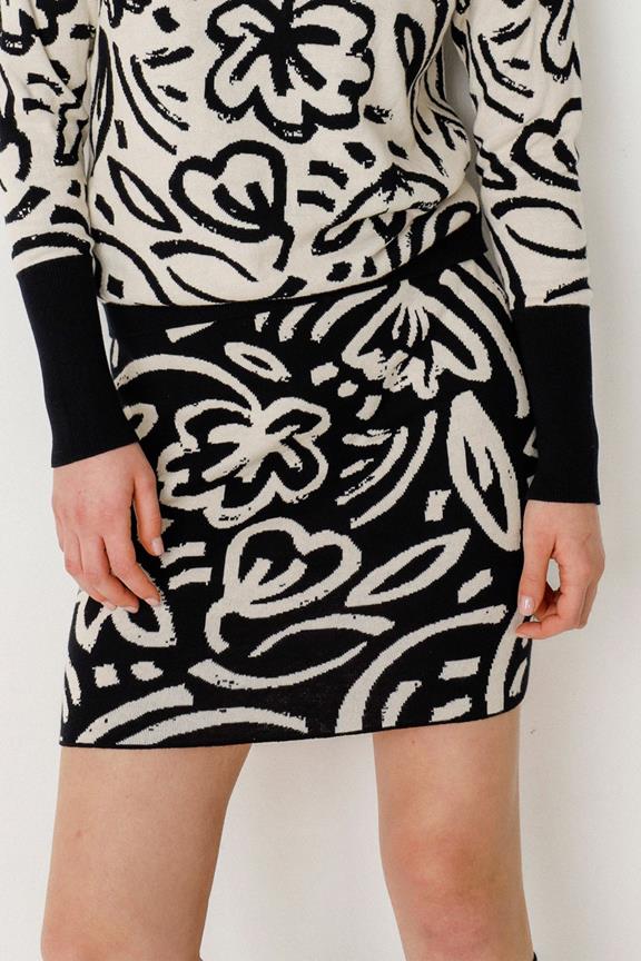 Rock Karia Schwarz/Weiß