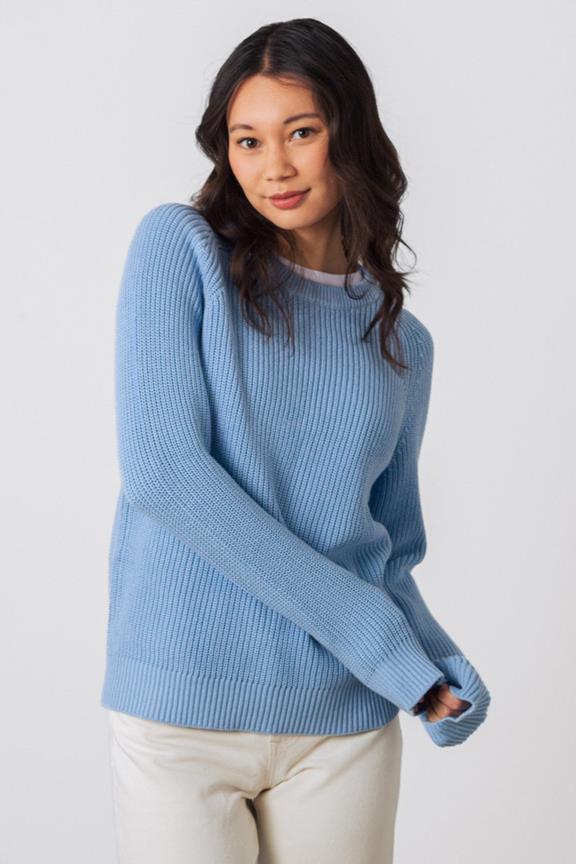 Pullover Heavy Knit Gletscherblau