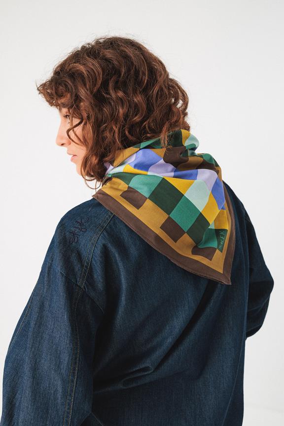 Schal Batia Mehrfarbig Lila/Grün