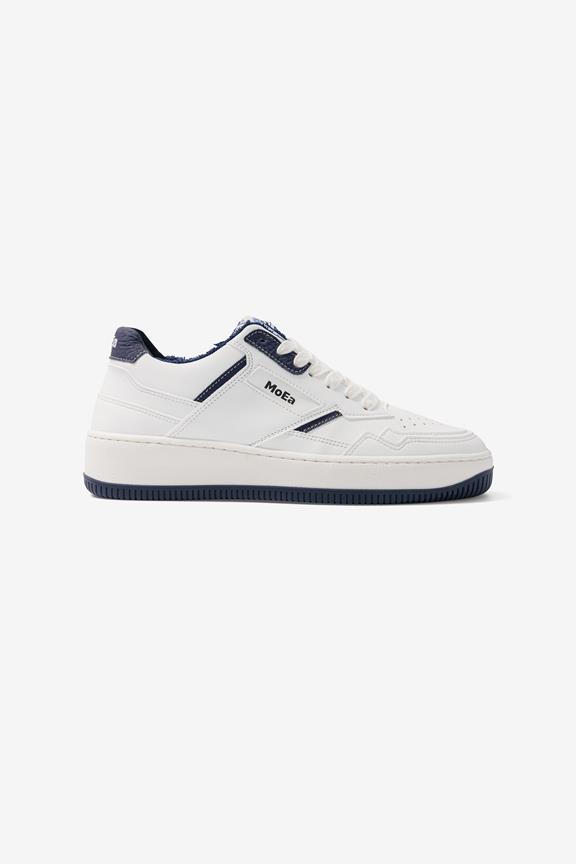 Baskets Gen1 Blanc Champignon/Bleu Marine Clair