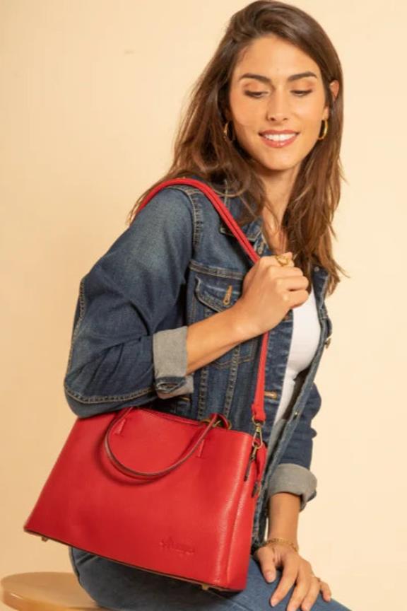 Sac À Main Passiflore Rouge