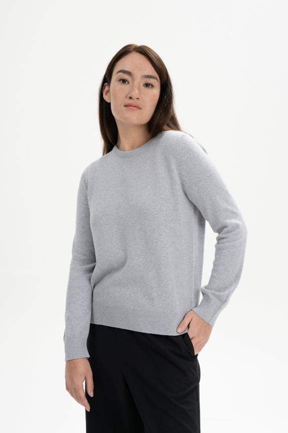 Pullover Feinstrick Dhana Grau Melange