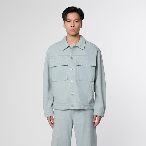 Dawn Denim Jacket Dune Boxy Recycled Blue