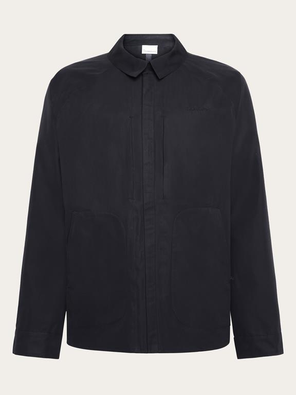 KnowledgeCotton Apparel Jacket Vent Canvas 200 Black Jet