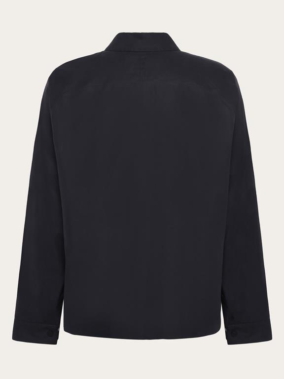KnowledgeCotton Apparel Jacket Vent Canvas 200 Black Jet