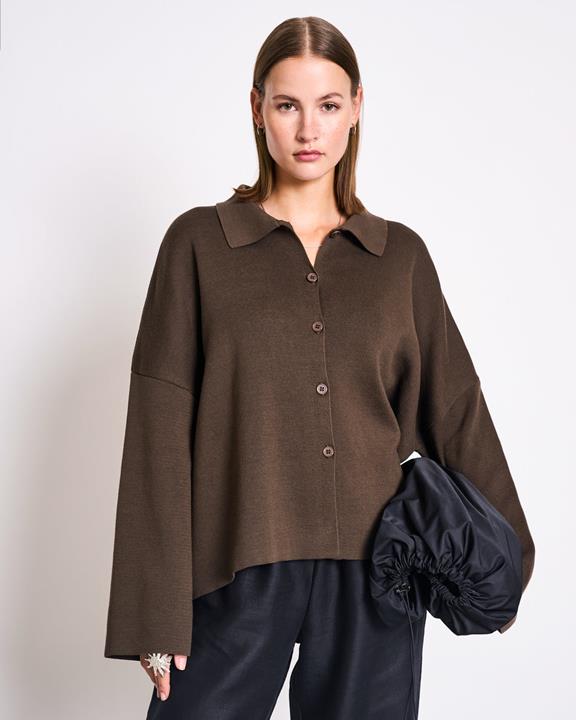 JAN 'N JUNE Cardigan Anjo Mud Brown