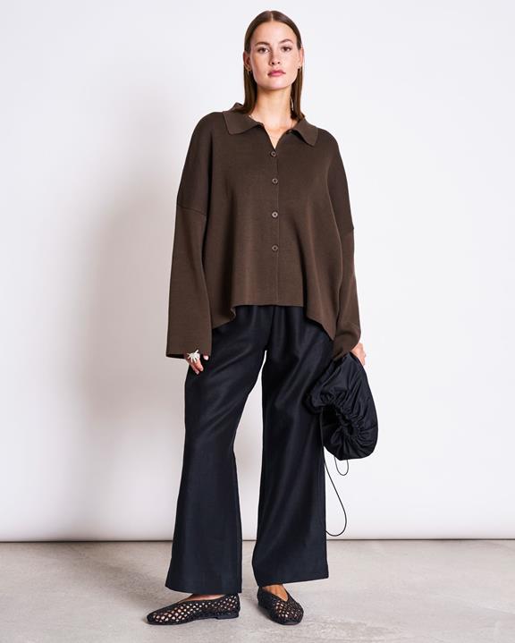 JAN 'N JUNE Cardigan Anjo Mud Brown