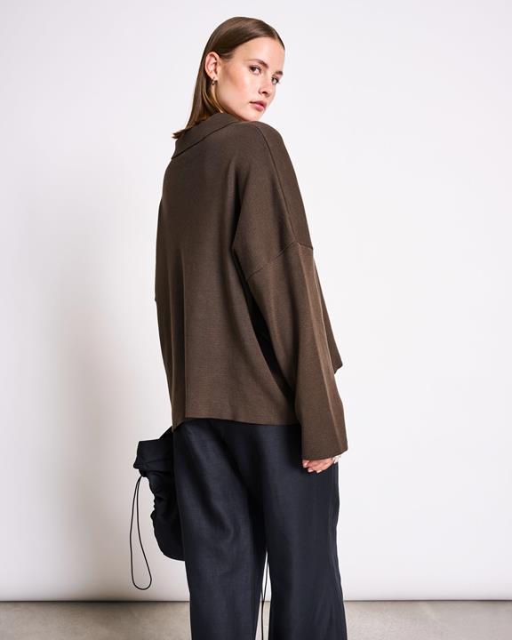 JAN 'N JUNE Cardigan Anjo Mud Brown