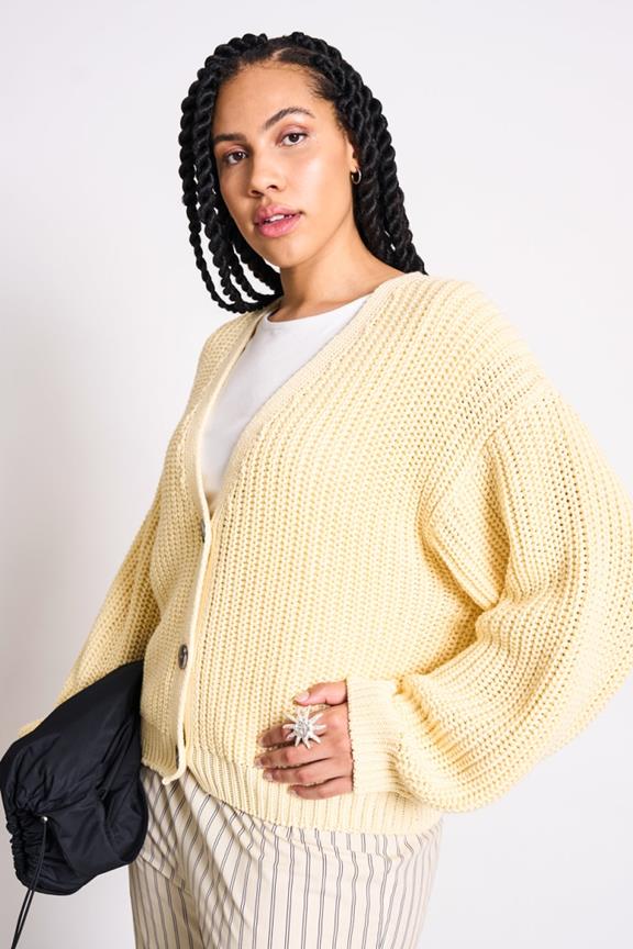 Strickjacke Lena Gelb