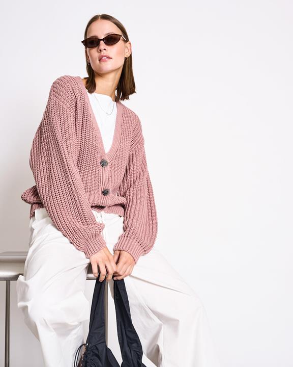 JAN 'N JUNE Cardigan Lena Mauve