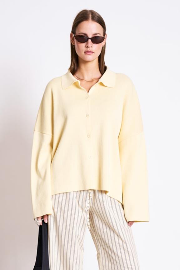 Strickjacke Anjo Gelb
