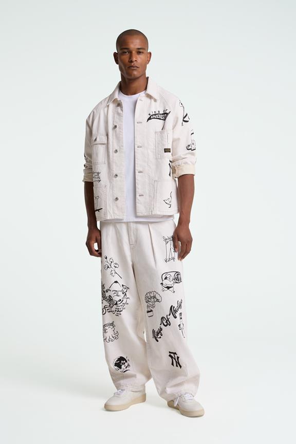 Broek Kimmy Amsterdam Krabbelwit