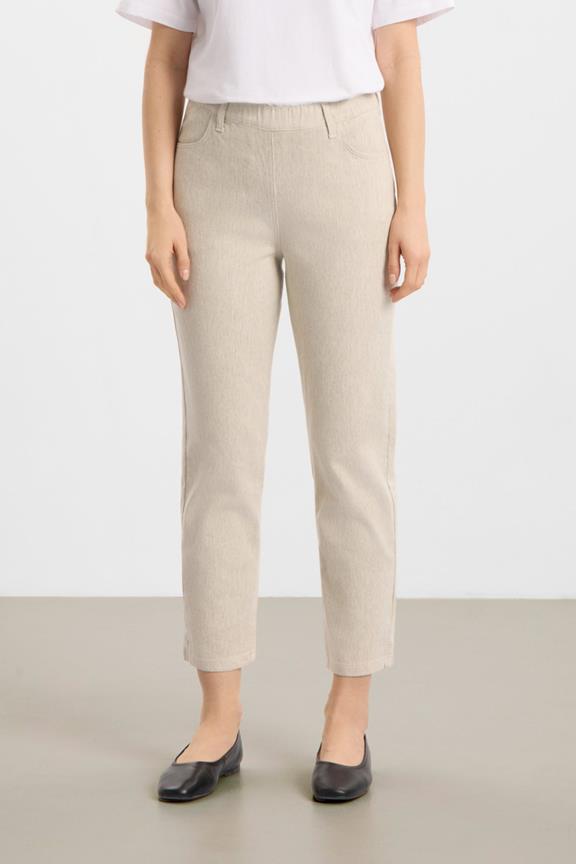 Hose Kelly Regular Cropped Grau Sand