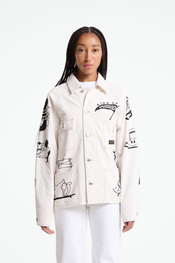 Veste Aymeric Amsterdam Scribble White Veste Aymeric Amsterdam Scribble White