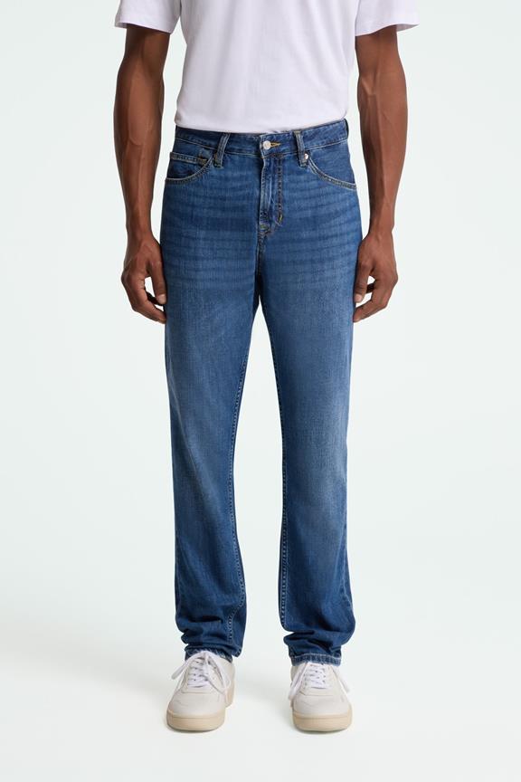 Jeans Addo Tapered Mid Washed Blau