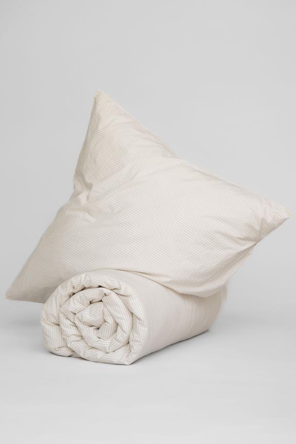 Bedding Set Majuli Birch/Natural White Stripes