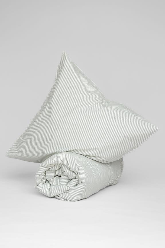 Bedding Set Majuli Thyme/Natural White Stripes