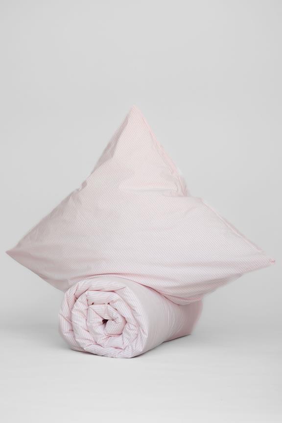 Bedding Set Majuli Rose/Natural White Stripes