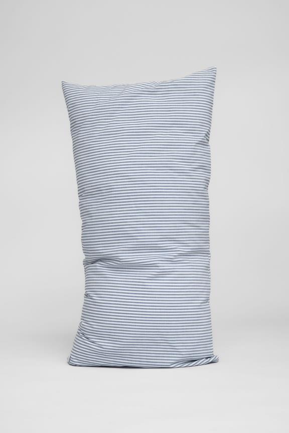Pillowcase Majuli Stripes Percale Blue/Natural White