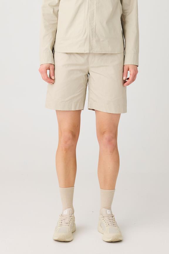 Shorts Vent Canvas 200 Licht Vedergrijs