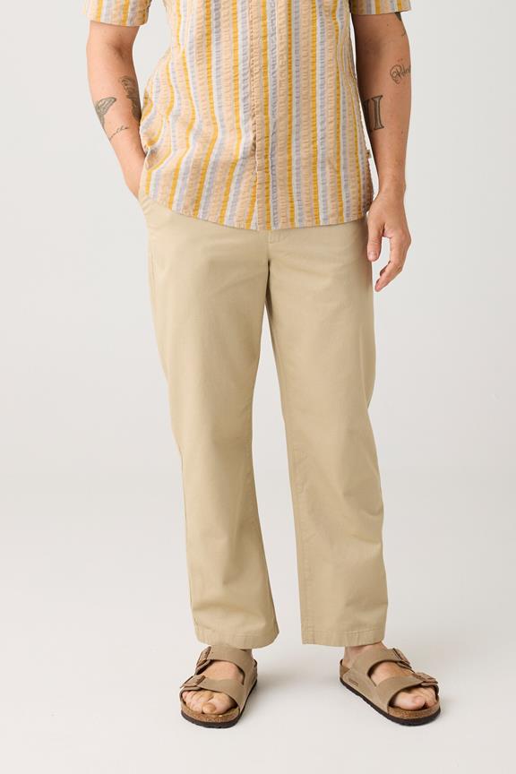 Chino-Hose Flint Wide Twill Beige