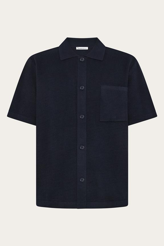 Herenoverhemd Regular Knit Night Sky Navy