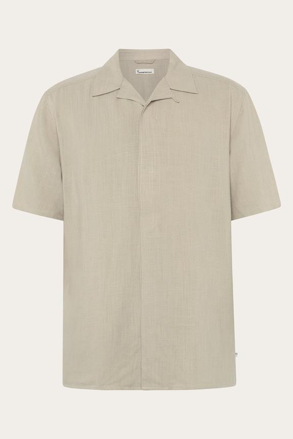 Kurzarmhemd Moss Relaxed Light Feather Gray