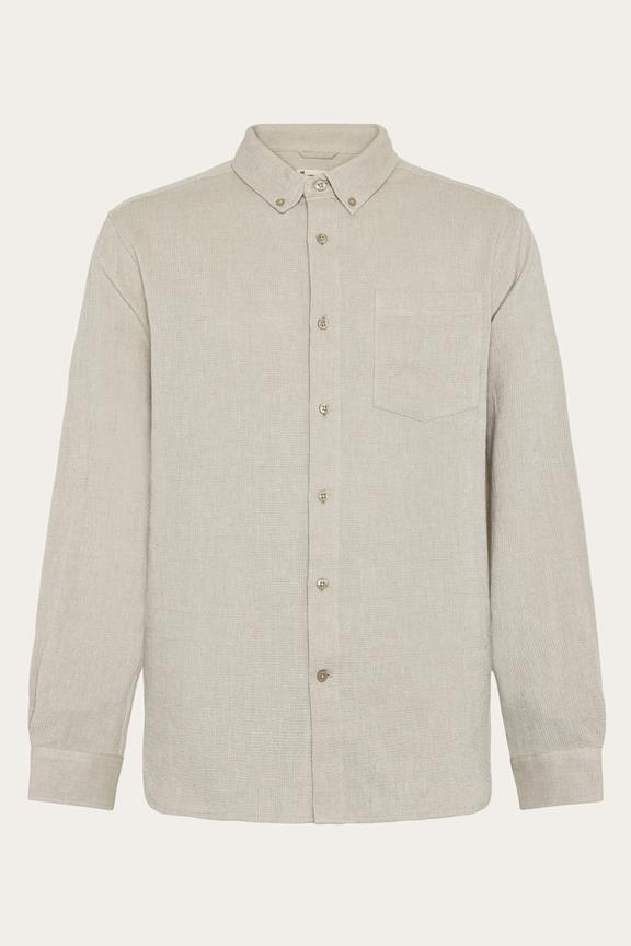 Overhemdstructuur Keperstof Beige