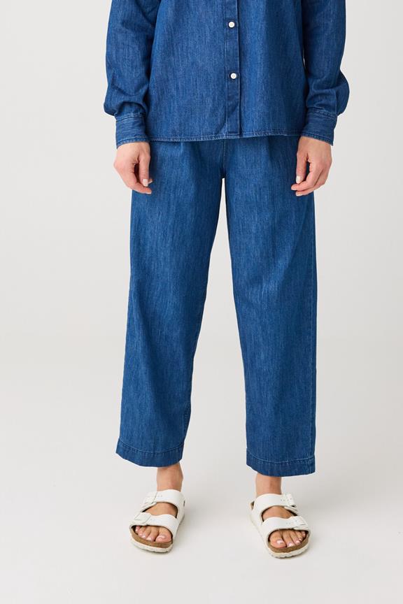 Denim-Hose Dunkelblau