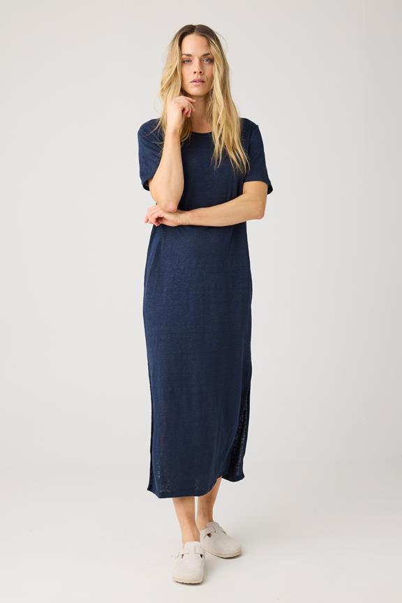 T-Shirt Kleid Leinen Total Eclipse