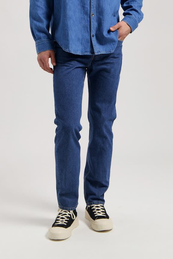 Jeans Mid Straight John Medium Stone