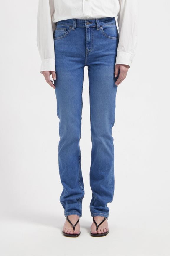 Jeans Logan High Slim Fresh Fade Blau
