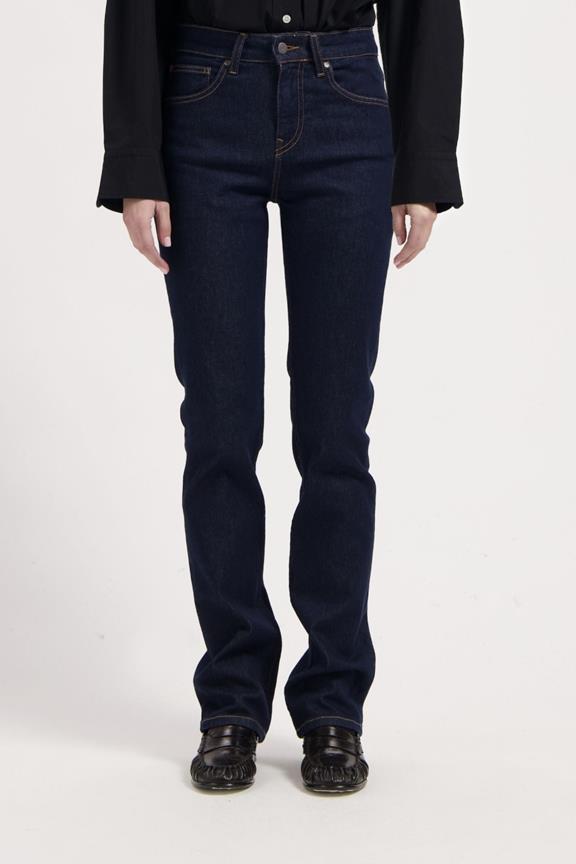 Jeans Logan High Slim Rinse Blau