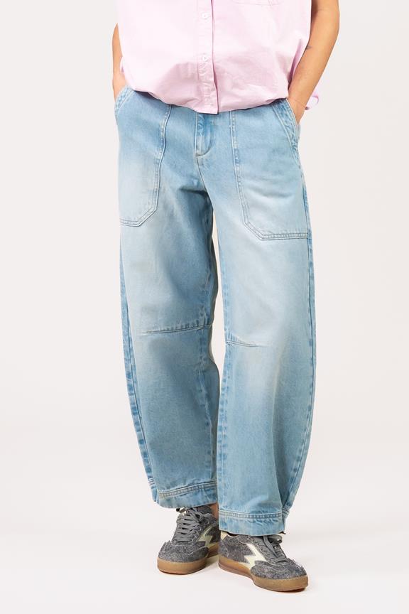 Jeans Jane Barrel Bleu Clair