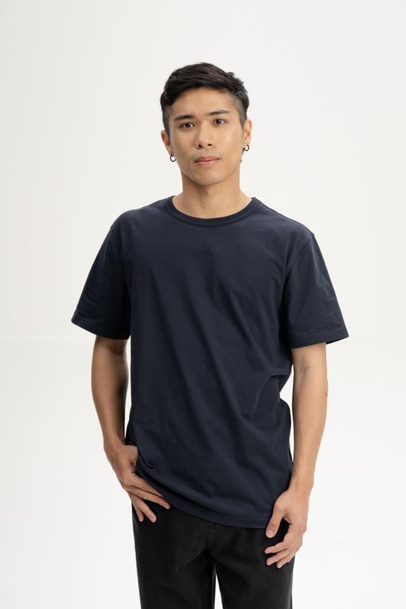 T-Shirt Izaan Marineblauw