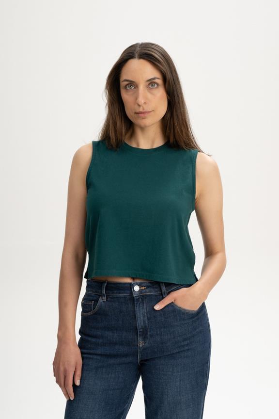 Tank Top Cropped Rushi Deep Sea Teal