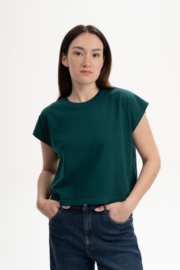 T-Shirt Cropped Bhamini Deep Sea Teal