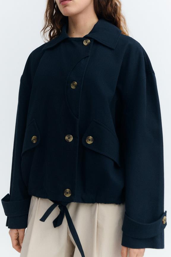 Veste Oversize Norma Bleu Marine