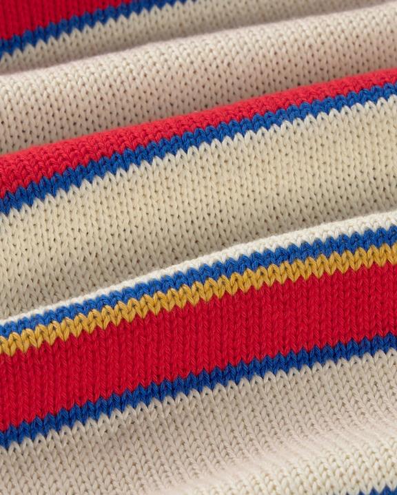 Thinking MU Sweater Boxy Beto Striped Ecru
