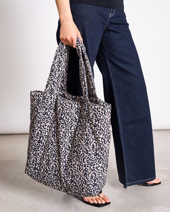 JAN 'N JUNE Bag Padded Shopper Smol Leo Print