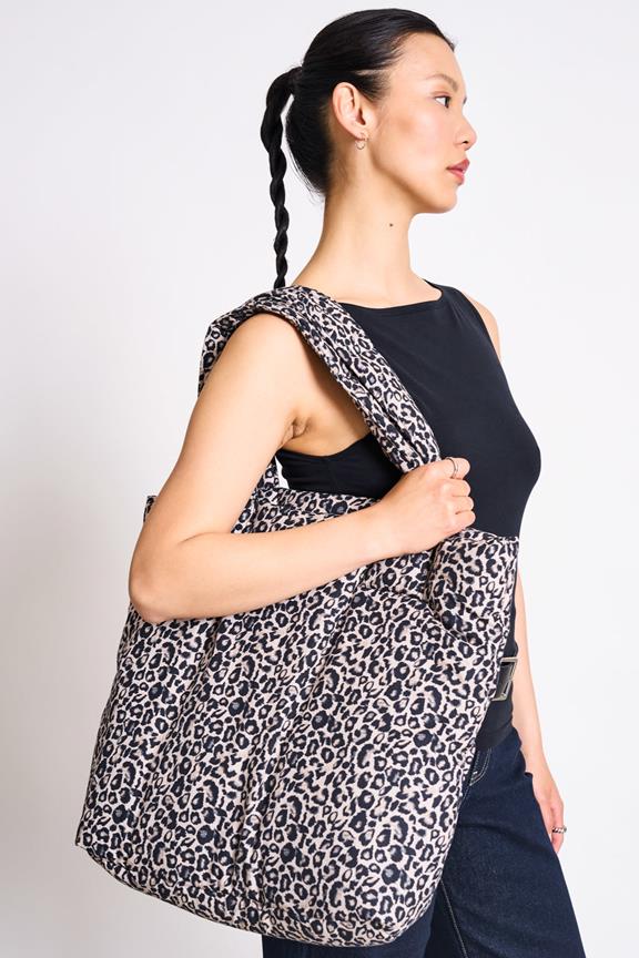 Borsa Imbottita Shopper Smol Leo Print