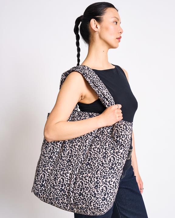 JAN 'N JUNE Bag Padded Shopper Smol Leo Print