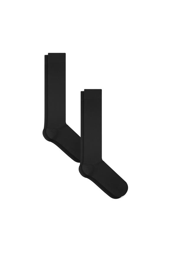 Multipack 2x Kniehoge Sokken Zwart